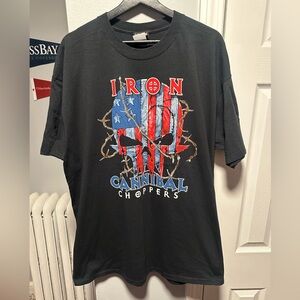 Iron Cannibal Choppers Ride The Best Eat The Rest Men’s T Shirt Size 2XL